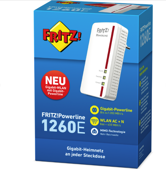 FRITZ! Powerline 1260E Wlan 1200 Mbit/s fiept - Refurbished - De Händler