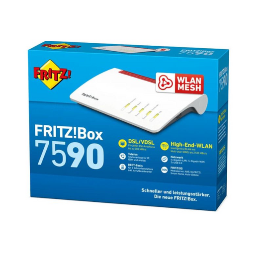 AVM FRITZ!Box 7590 (2000 2804) Dual-Band WLAN Router, Refurbished, international