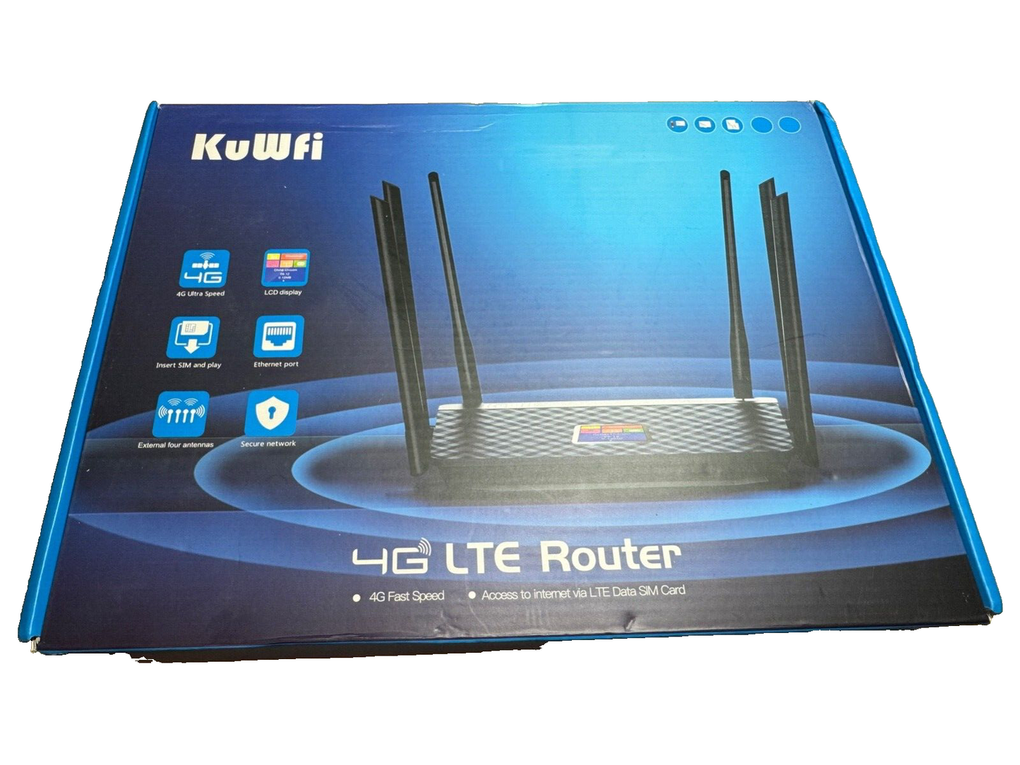 KuWFI 4G LTE Router Fast Speed Data SIM - DE Händler